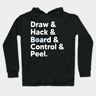 Curling meme draw hack board control peel funny curling Hoodie